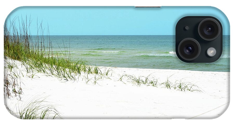 White iPhone Case featuring the photograph White Sandy Beach II by Gail Peck
