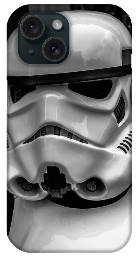 White Storm Trooper iPhone Case featuring the photograph White Stormtrooper by David Doyle