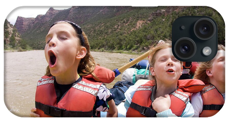 12-13 Years iPhone Case featuring the photograph Whitewater Rafting On The Yampa River by Justin Bailie