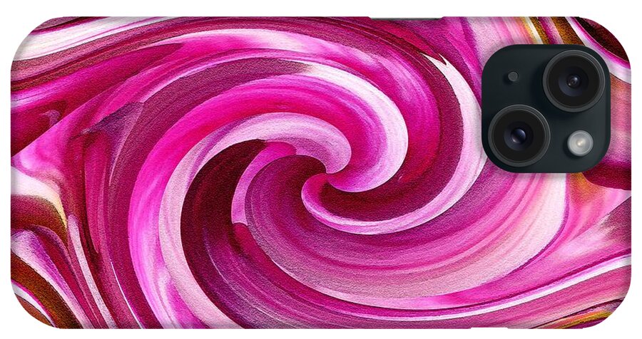 Dahlia iPhone Case featuring the painting Who Dun It Twirls by J McCombie