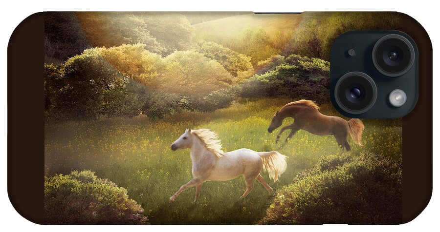 Arabian Horses iPhone Case featuring the photograph Wild and Free by Melinda Hughes-Berland