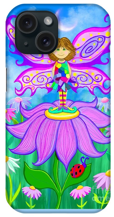 Fairy iPhone Case featuring the painting Wild Flower Fairy by Nick Gustafson