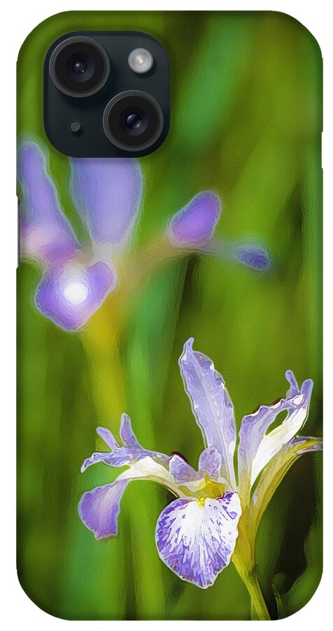 Wild Iris iPhone Case featuring the photograph Wild Iris 2 by Sherri Meyer