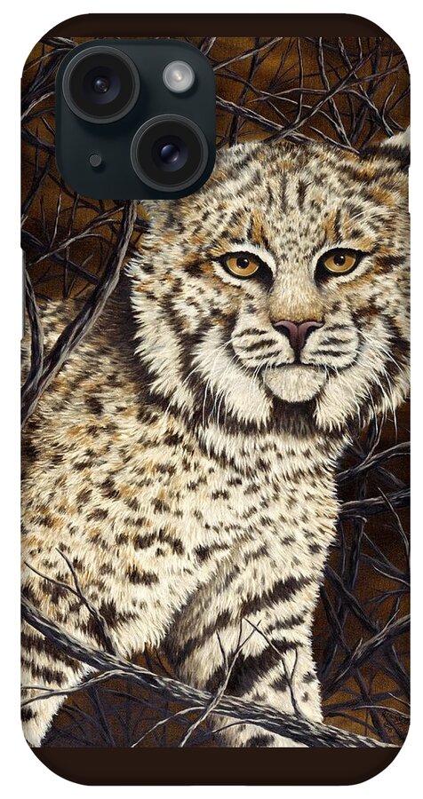 Animal iPhone Case featuring the painting Wildcat by Rick Bainbridge