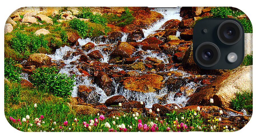 Wildflower iPhone Case featuring the photograph Wildflower Waterfall by Tranquil Light Photography
