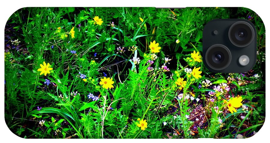 Wildflowers iPhone Case featuring the photograph WIldflowers on the creek by Missy Johnson-Trimble