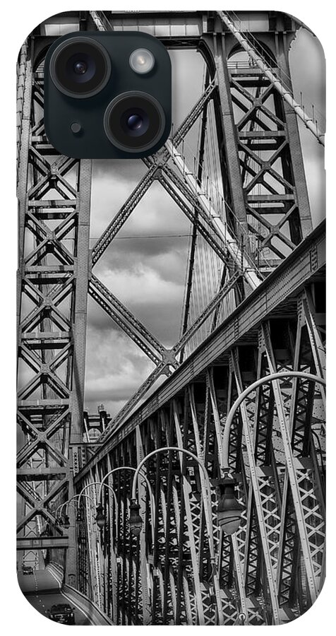 Williamsburg iPhone Case featuring the photograph Williamsburg Bridge by Scott Wyatt