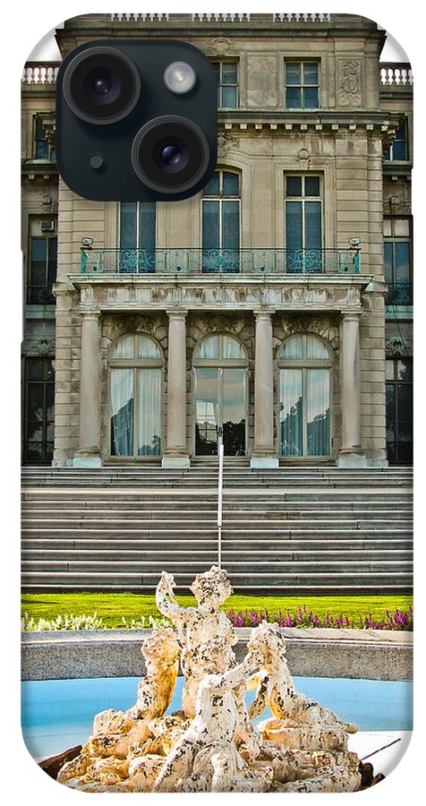 Monmouth University iPhone Case featuring the photograph Wilson Hall Fountain by Colleen Kammerer