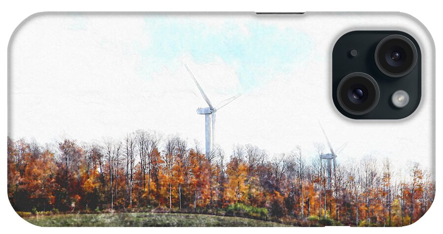 Landscape iPhone Case featuring the photograph Wind Power by David Stasiak