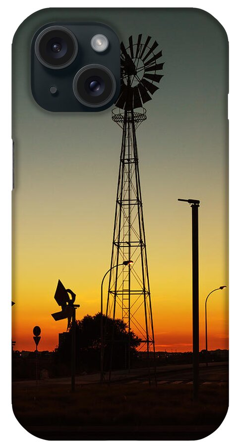 Marco Oliveira Photography iPhone Case featuring the photograph Windmill At Sunset by Marco Oliveira