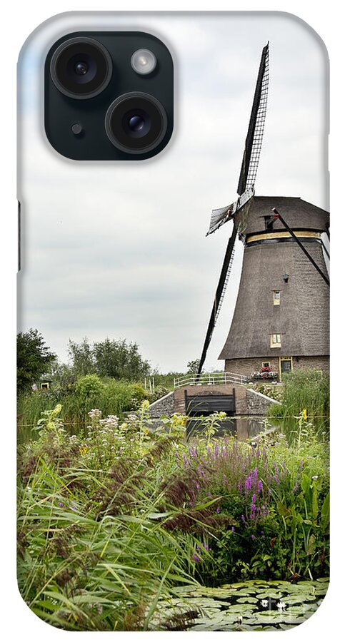 Amsterdam iPhone Case featuring the photograph Windmill of Kinderdijk by Ivy Ho