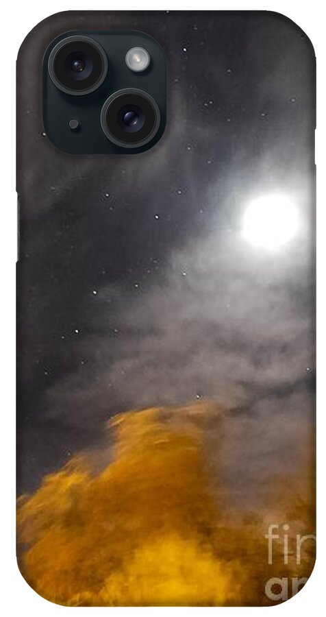 Desert Moon iPhone Case featuring the photograph Windy NighT by Angela J Wright