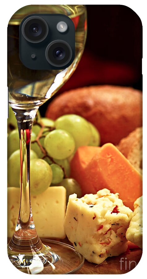 Cheese iPhone Case featuring the photograph Wine and cheese 3 by Elena Elisseeva