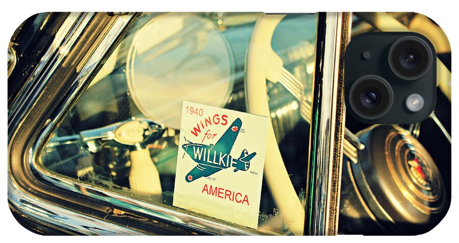 Cadillac iPhone Case featuring the photograph Wings For Willkie by Steve Natale