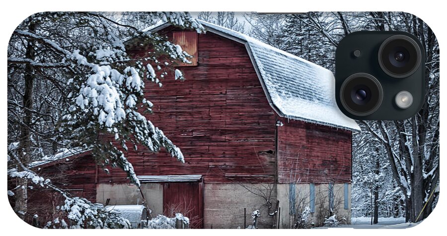 Barn iPhone Case featuring the photograph Winter Barn by Lauri Novak