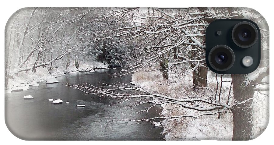 Winter Brook iPhone Case featuring the photograph Winter Brook by Joy Nichols