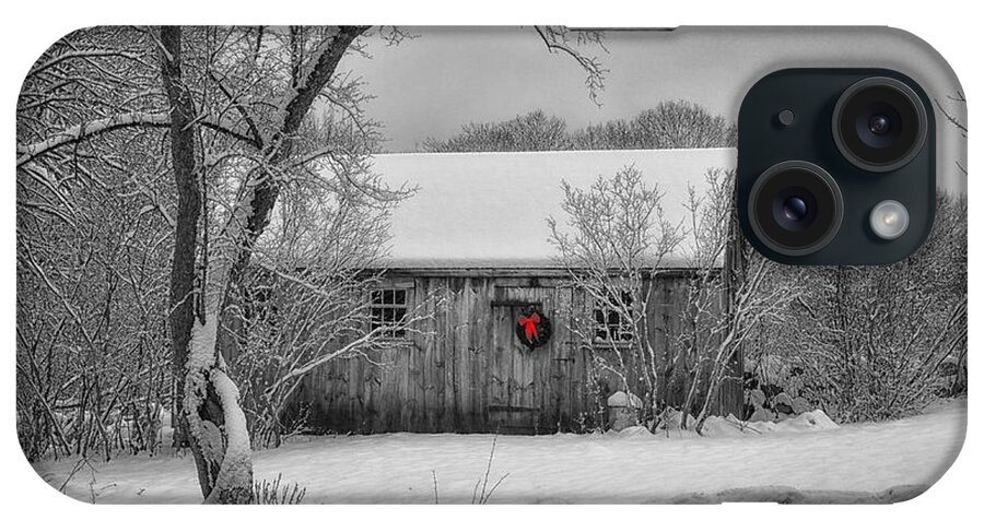 Nature iPhone Case featuring the photograph Winter Cabin by Tricia Marchlik