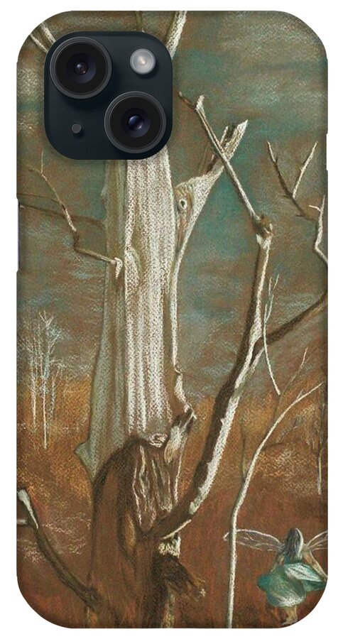 Landscape iPhone Case featuring the painting Winter Dance by Carrie Skinner