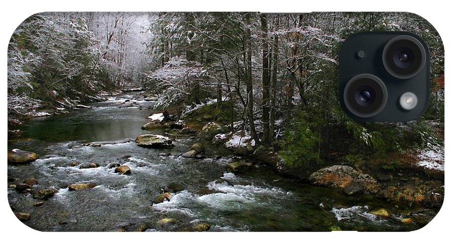 Smoky Mountain Stream iPhone Case featuring the photograph Winter Fresh by Michael Eingle