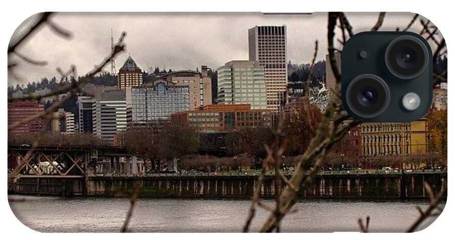  iPhone Case featuring the photograph Winter Is Near For Downtown Portland by Mike Warner