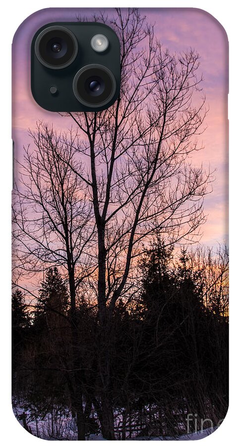 Winter iPhone Case featuring the photograph Winter Morning Sky by Cheryl Baxter