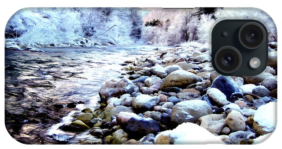 Winter iPhone Case featuring the photograph Winter River by Sabine Jacobs