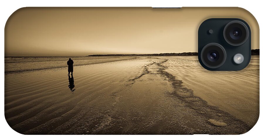 York iPhone Case featuring the photograph Winter Solitude at York by Thomas Lavoie