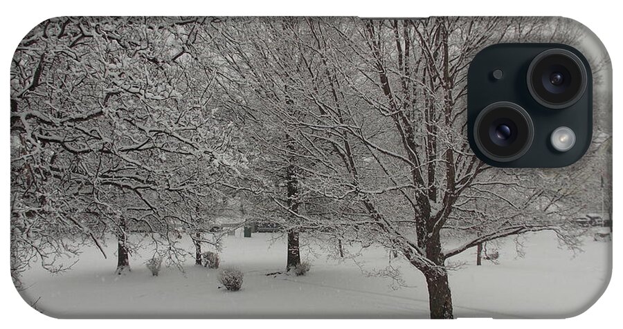 Malden iPhone Case featuring the photograph Winter Solitude by Catherine Gagne