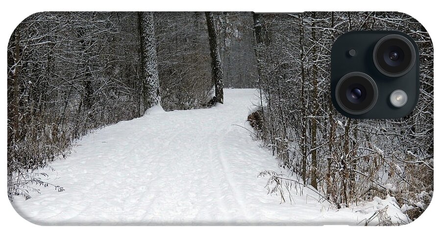 Winter iPhone Case featuring the photograph Winter Trail II by Corinne Elizabeth Cowherd