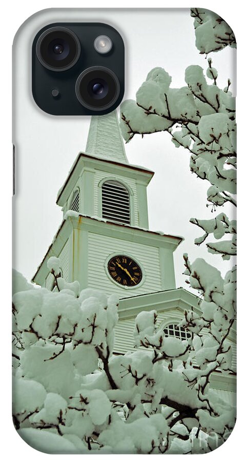 Church iPhone Case featuring the photograph Winter Worship by Kevin Fortier