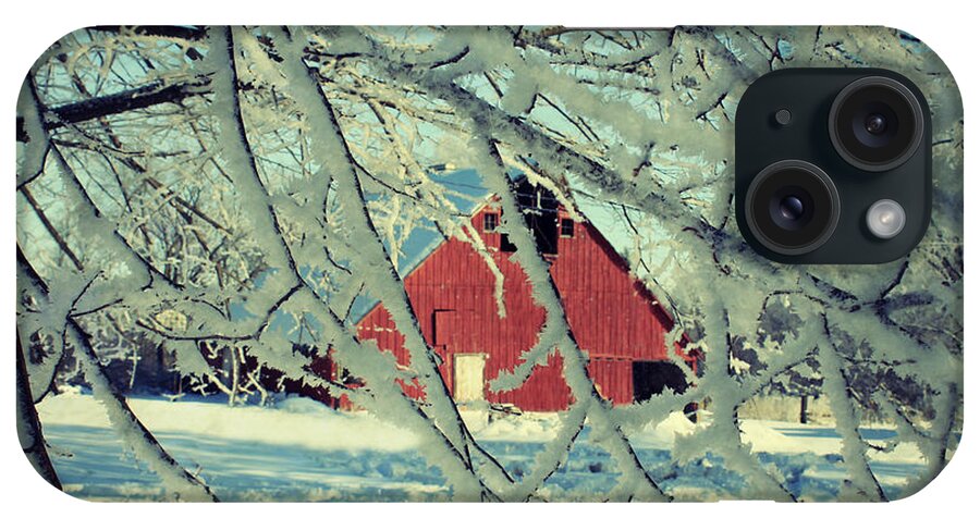 Barn iPhone Case featuring the photograph Our Frosty Barn by Julie Hamilton