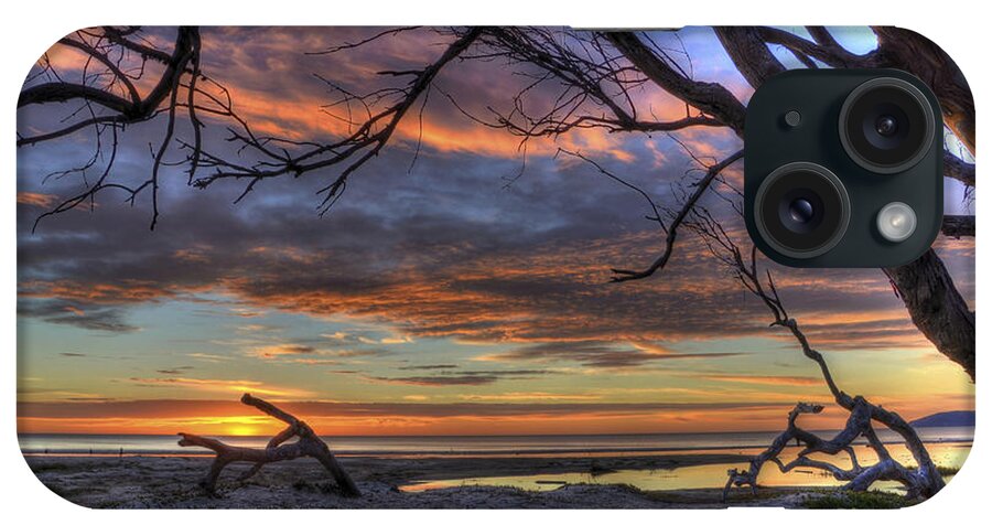 Landscape iPhone Case featuring the photograph Wishing Branch Sunset by Mathias 