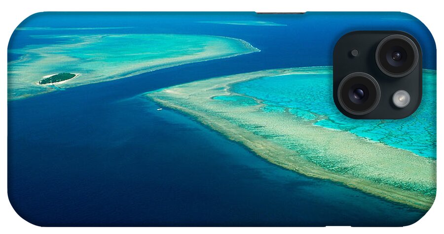 Aerial iPhone Case featuring the photograph Wistari And Heron Reefs by Newman & Flowers