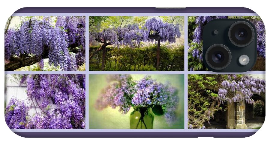 Flower iPhone Case featuring the photograph Wisteria Collection by Jessica Jenney