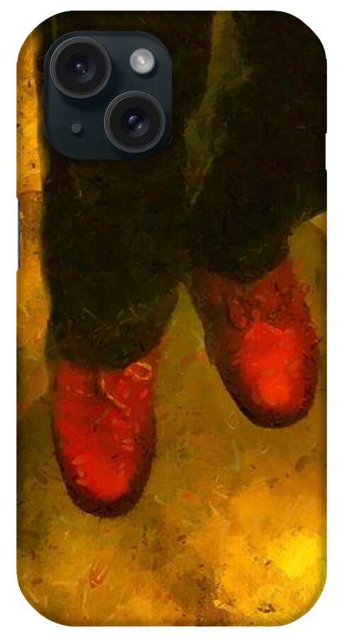 Legs iPhone Case featuring the painting Witch Walking by RC DeWinter