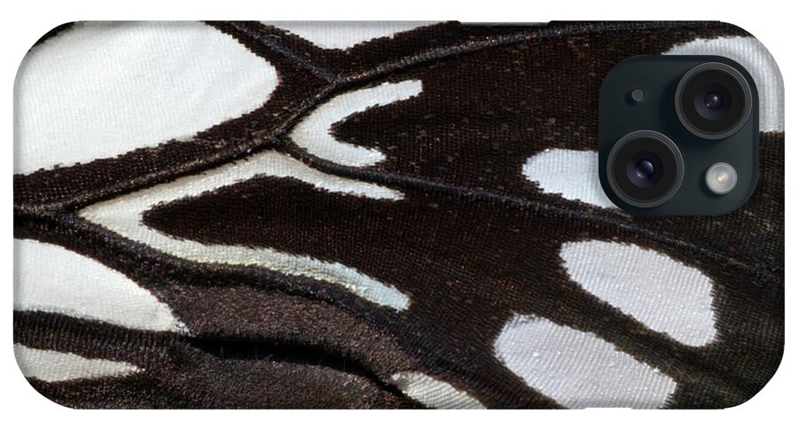 Insect iPhone Case featuring the photograph Wood Nymph Butterfly Wing Markings by Nigel Downer