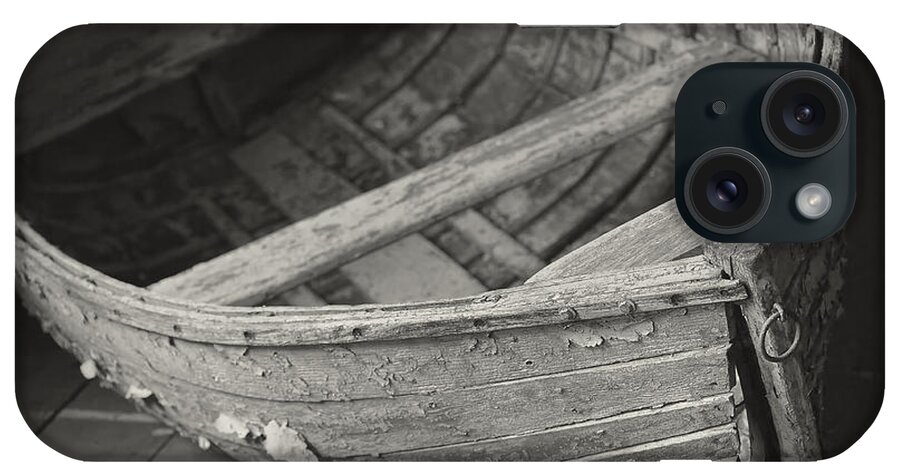 Boat iPhone Case featuring the photograph Wooden Boat Fading Away by Mary Lee Dereske