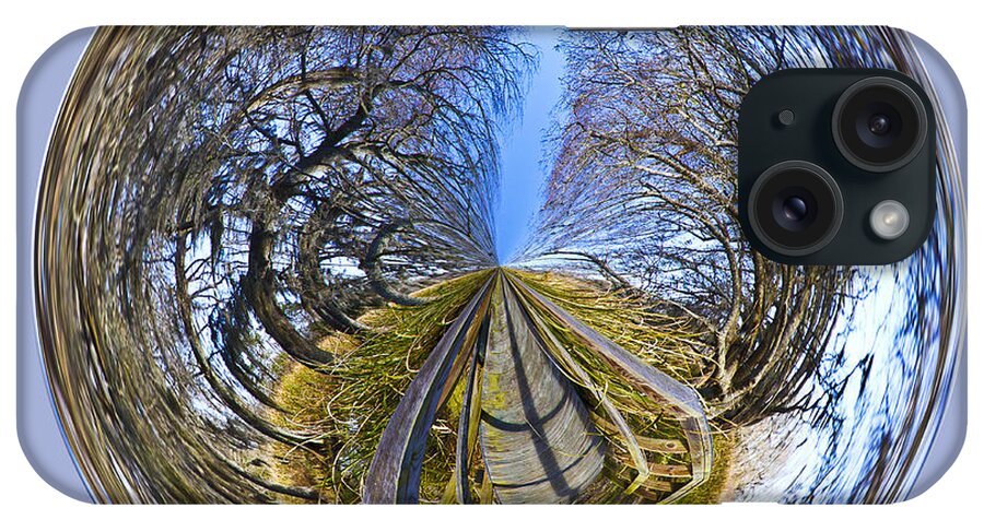Orb iPhone Case featuring the photograph Wooden Bridge Orb by Bill Barber