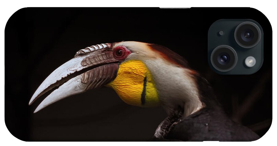 Zoo iPhone Case featuring the photograph Wreathed Hornbill by Eugene Campbell
