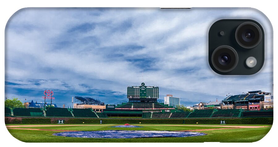 Baseball iPhone Case featuring the photograph Wrigley Field Turns 100 by Tom Gort