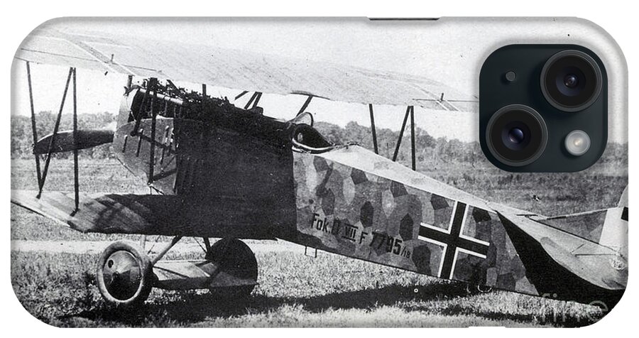 Technology iPhone Case featuring the photograph Wwi, German Fokker D Vii Fighter Plane by Photo Researchers