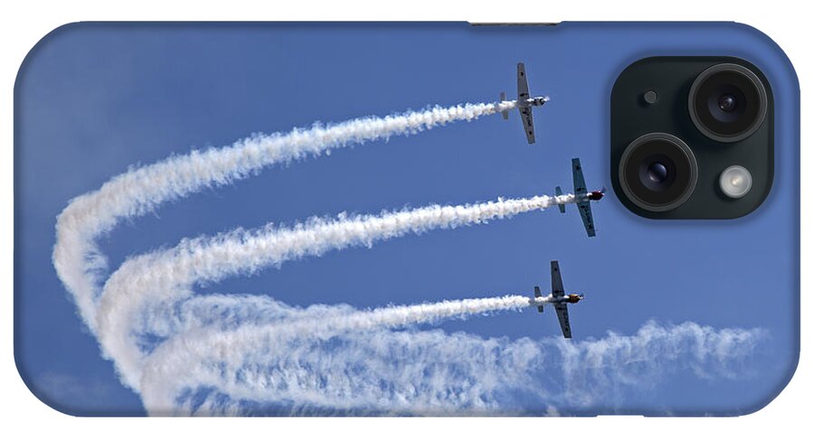 Acrobatic iPhone Case featuring the photograph Yaks aerobatics team by Jane Rix