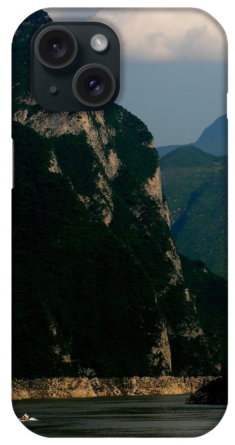 Xiling Gorge iPhone Case featuring the photograph Yangtze River - Three Gorges - Xiling Gorge by Jacqueline M Lewis
