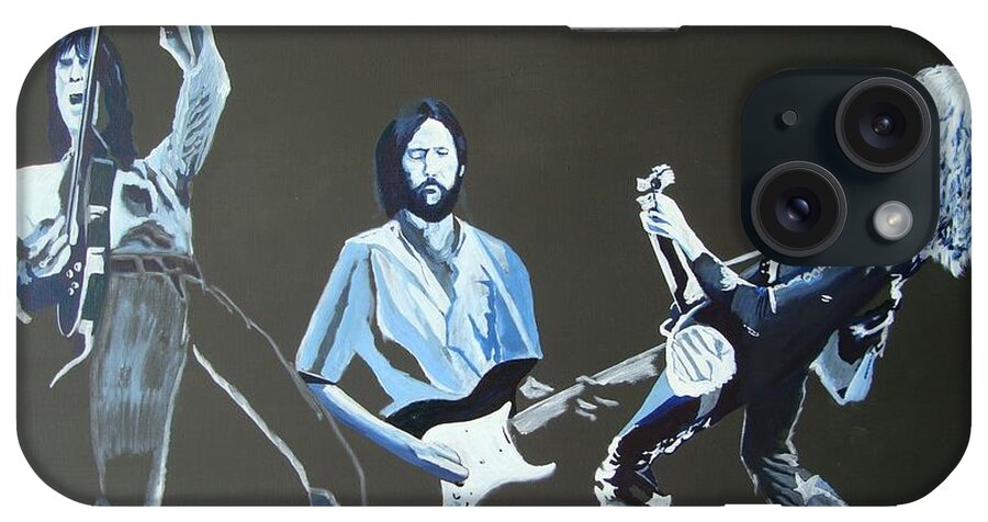 Jimmy Page iPhone Case featuring the painting Yardbirds by Stuart Engel