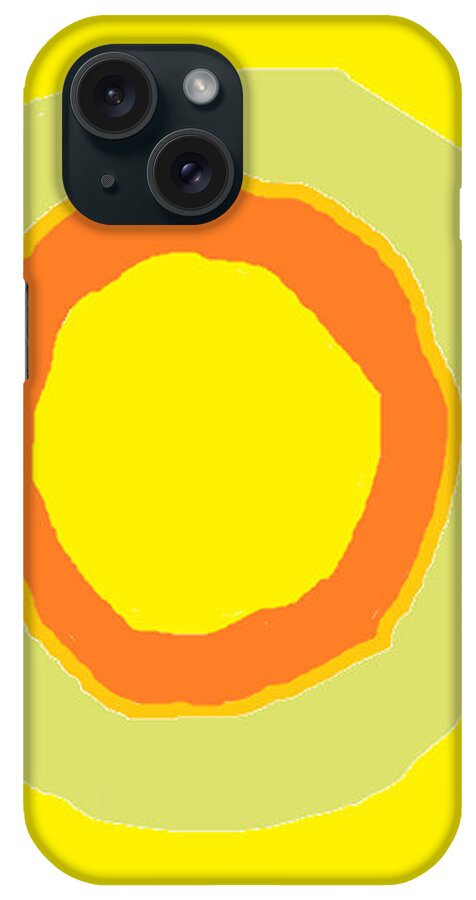 Yellow iPhone Case featuring the painting Yellow by Anita Dale Livaditis