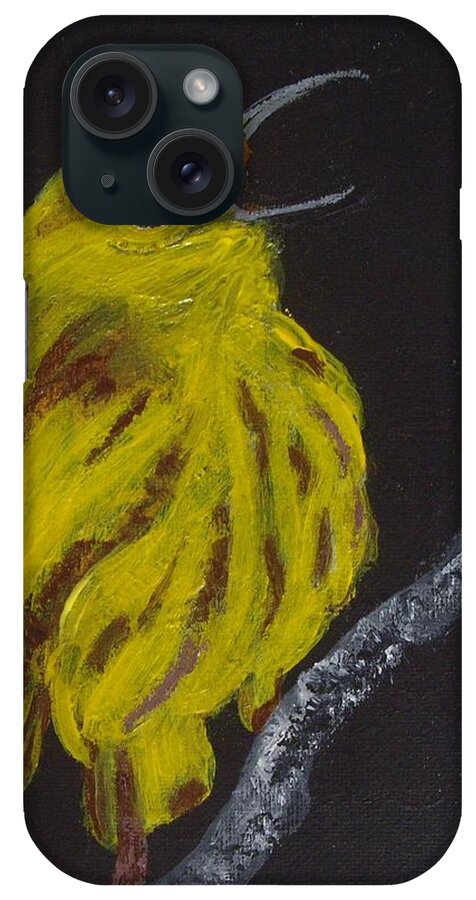 Bird iPhone Case featuring the painting Yellow Bird by Carole Robins