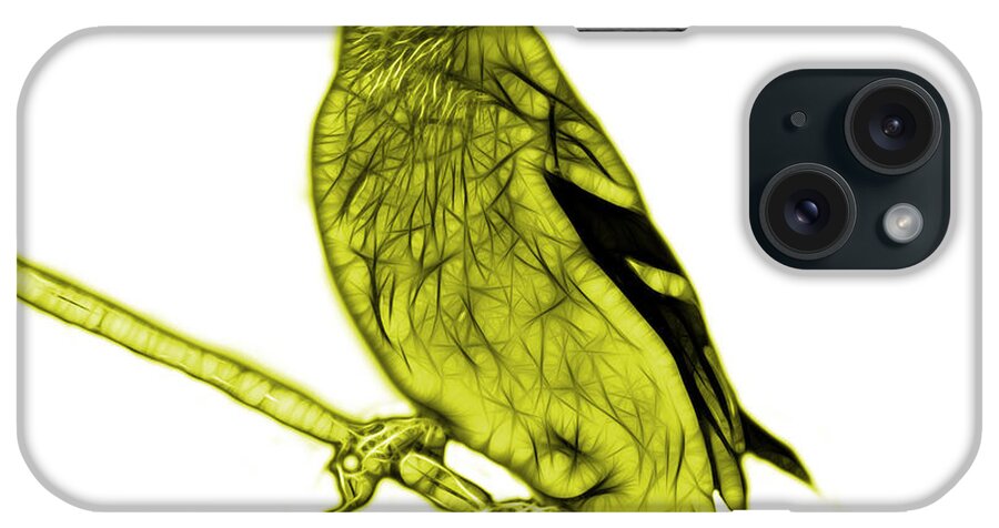 Goldfinch iPhone Case featuring the digital art Yellow Lesser Goldfinch - 2235 F S M by James Ahn