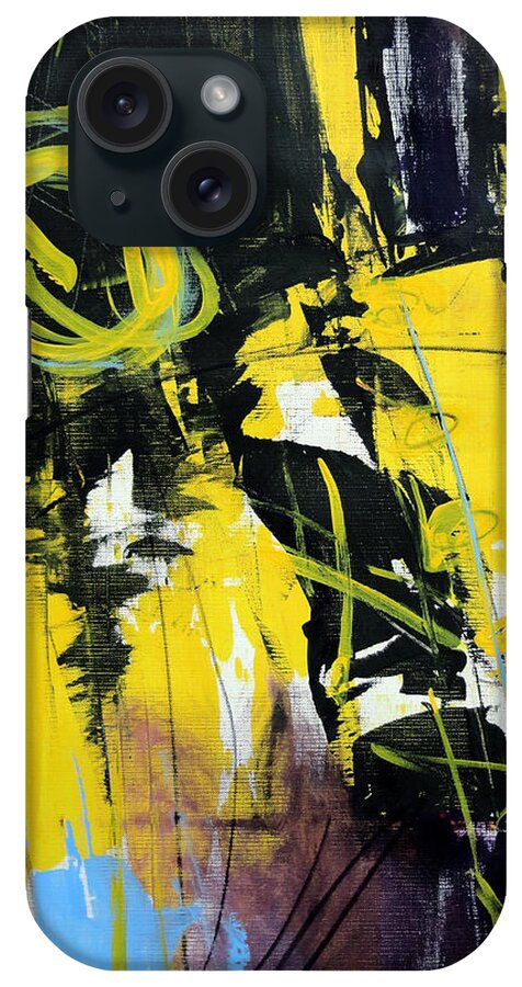 Katie Black iPhone Case featuring the painting Yellowtale by Katie Black