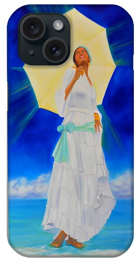 Creole Painting iPhone Case featuring the painting Yemaya II by KCatia Creole Art