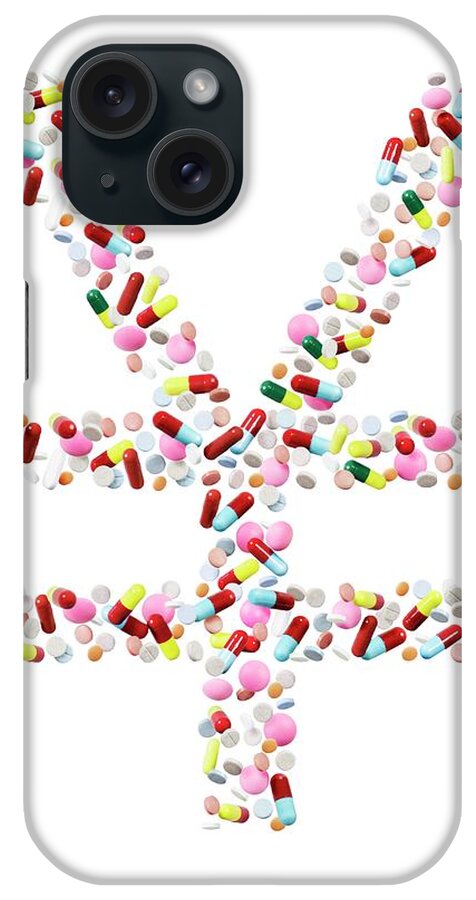 Pills iPhone Case featuring the photograph Yen Symbol by Geoff Kidd